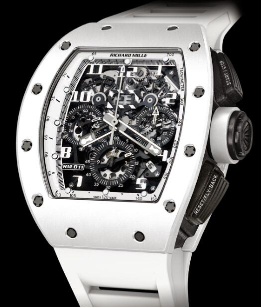Richard Mille Replica Watch RM 011 Flyback Chronograph White Ghost